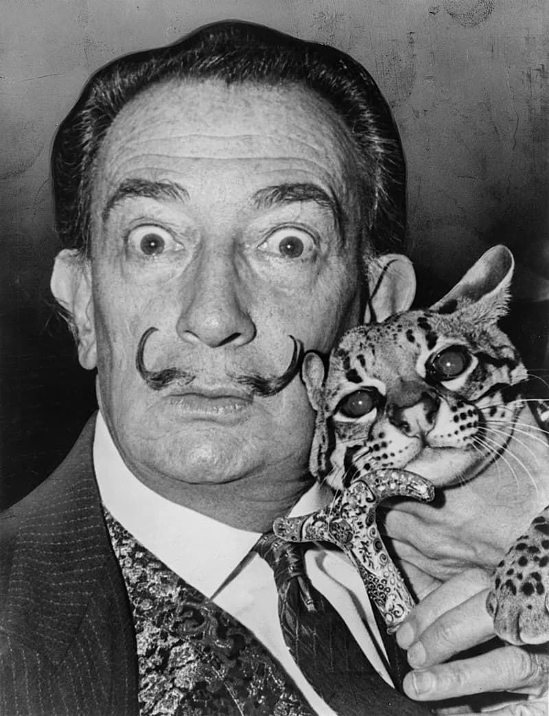 Salvador Dalí, photographed in 1939 by World Telegram staff photographer Roger Higgins.