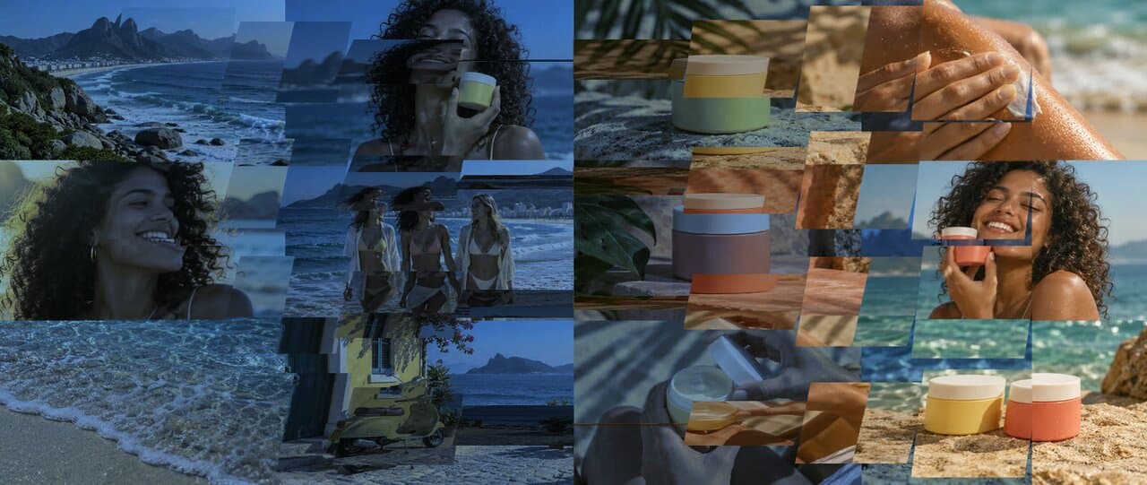 Card Wipe effect on the Cutroom summer campaign