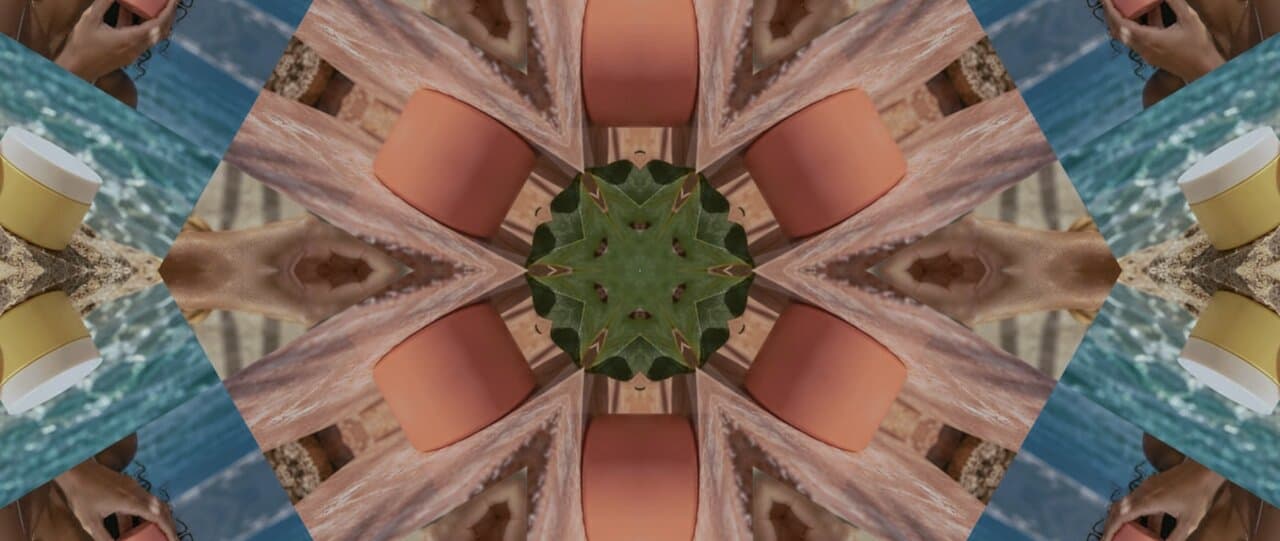 Kaleido dissolve effect on the Cutroom summer campaign