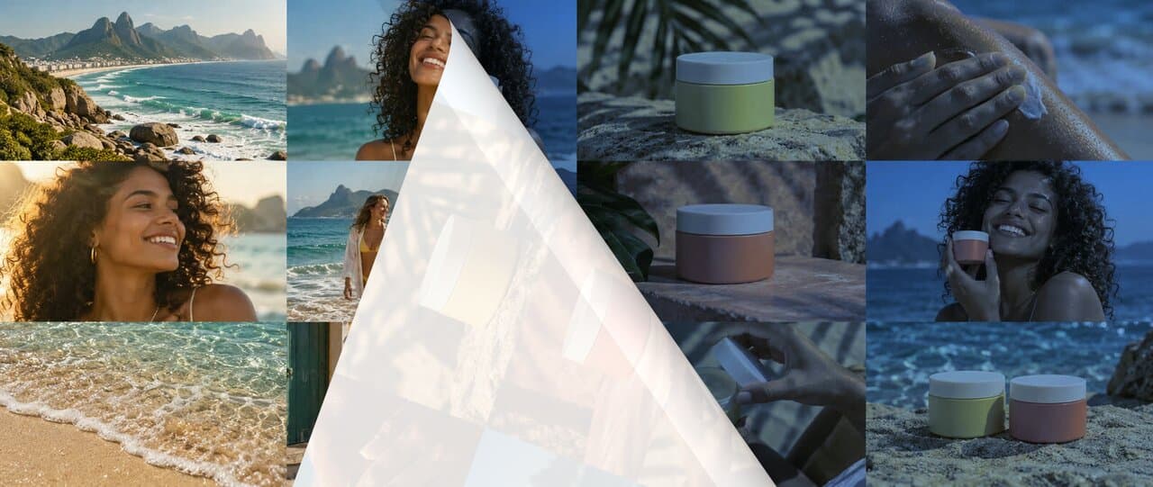 Page curl effect on the Cutroom summer campaign
