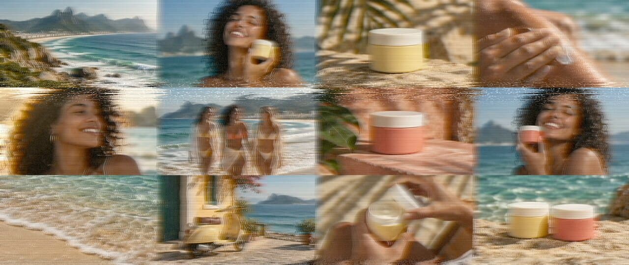 VHS effect on the Cutroom summer campaign