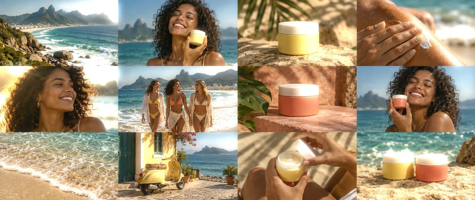 Glow effect on the Cutroom summer campaign