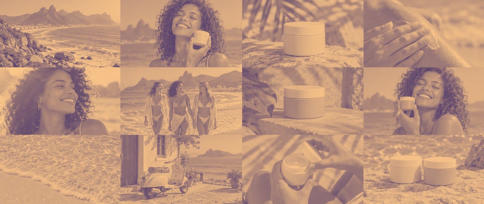 Duotone effect on the Cutroom summer campaign