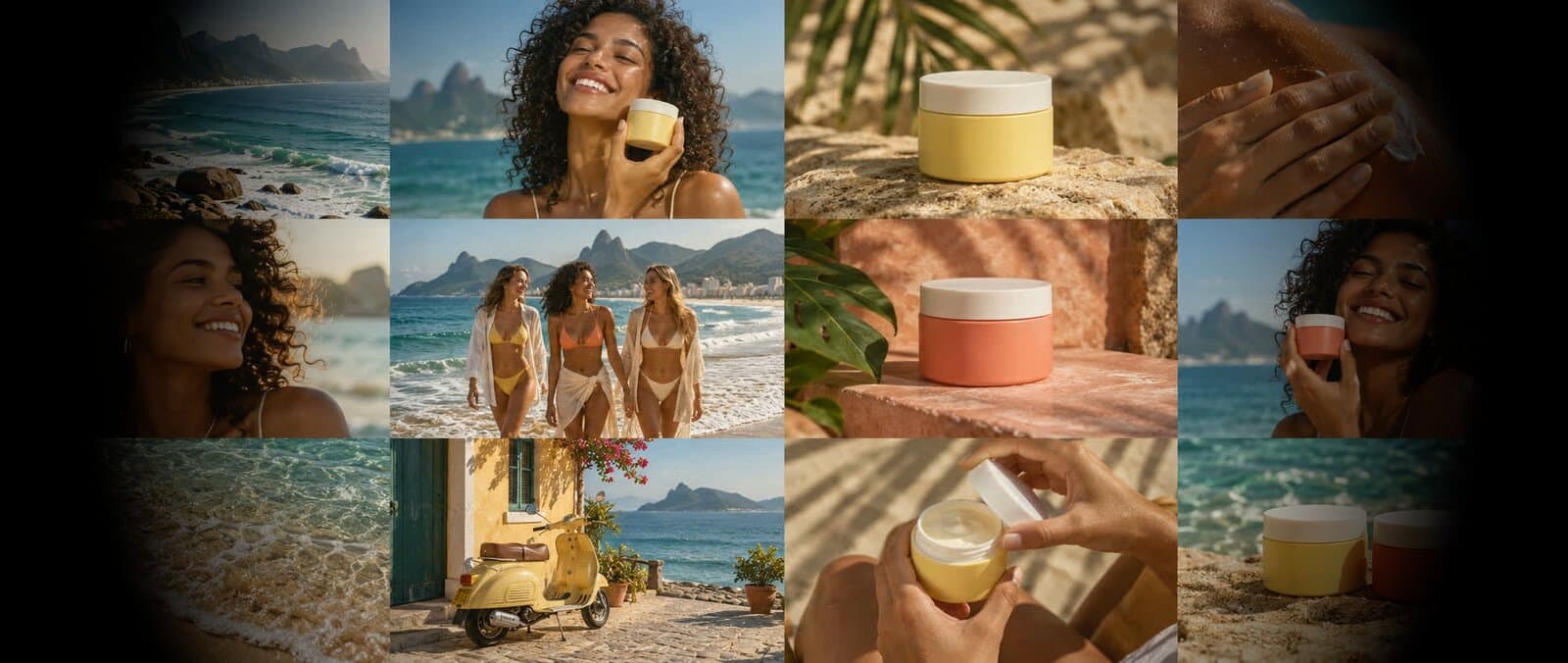 Vignette effect on the Cutroom summer campaign