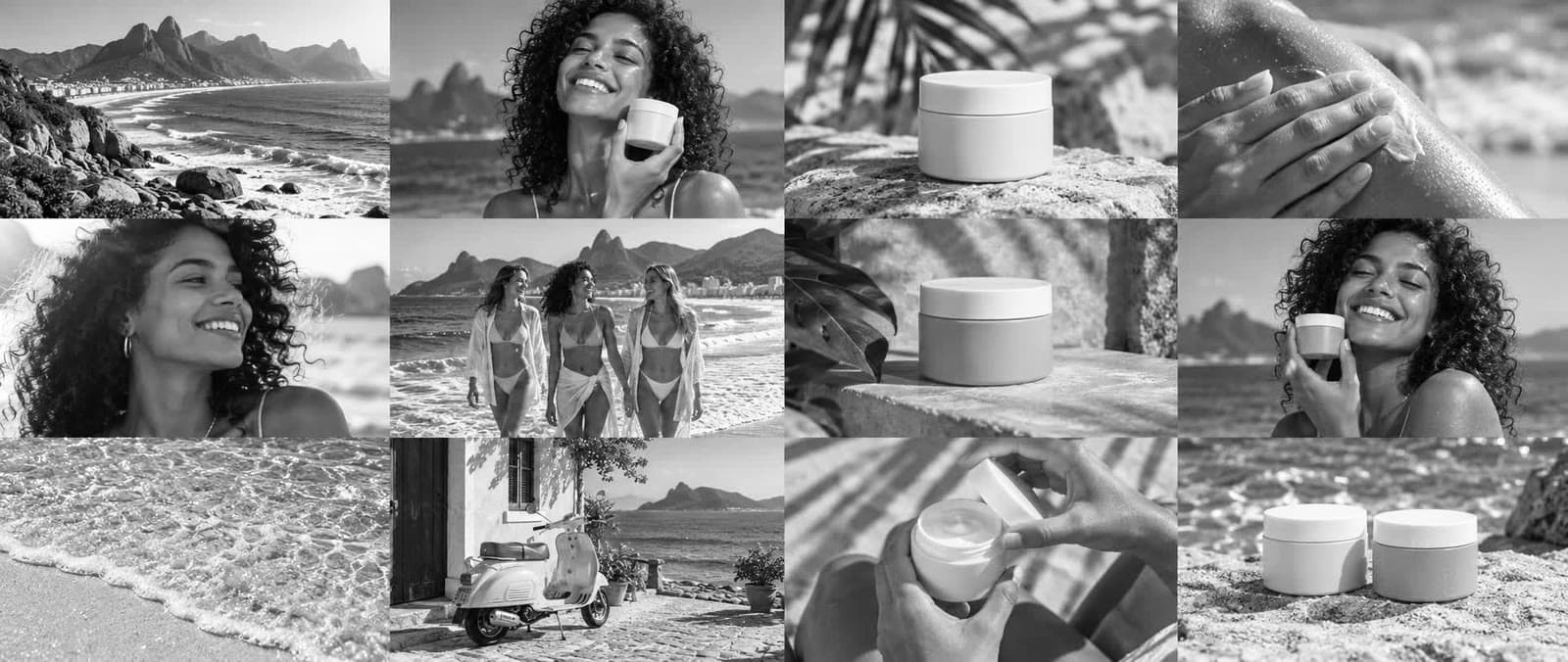 Summer campaign with the Deep Monochrome look
